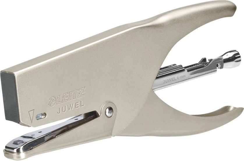 Flachheftzange Leitz Juwel 3000 55580082, bis 30 Blatt, Einlegetiefe: 42mm, für 6/6
Klammern, mattsilber