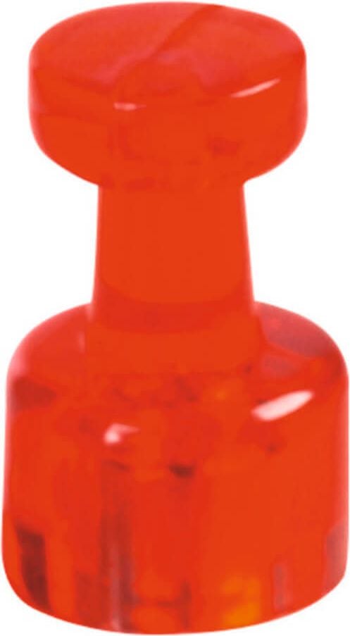 Magnete Magnetoplan Memohalter, 11mm Durchmesser, 18mm Höhe, Kegel, 500g
Tragfähigkeit, Pack 4 Stück, rot