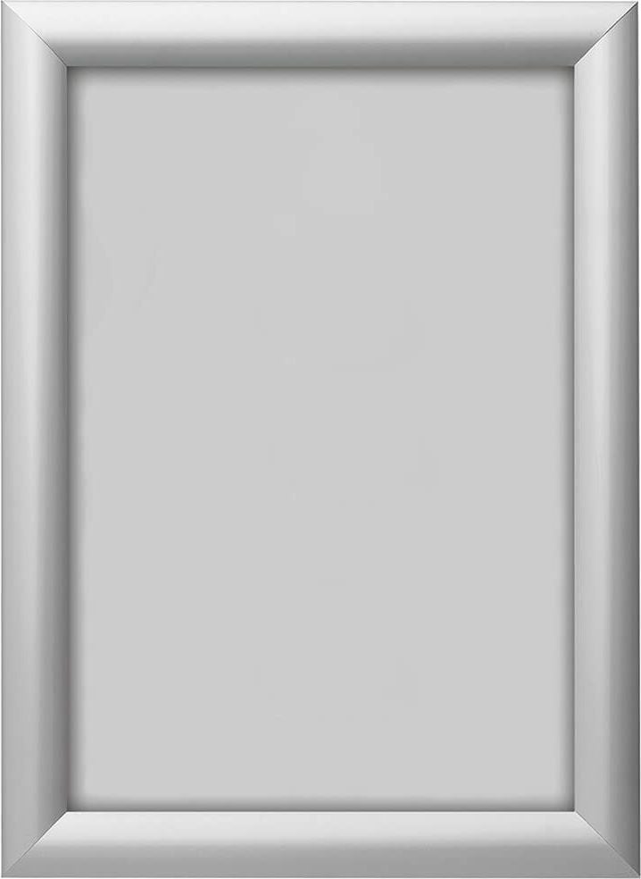 Plakatrahmen deflecto Wechselrahmen SFA2S, A2, Aluminium-Rahmen silber, Schnappverschluss, 450x624x12mm
