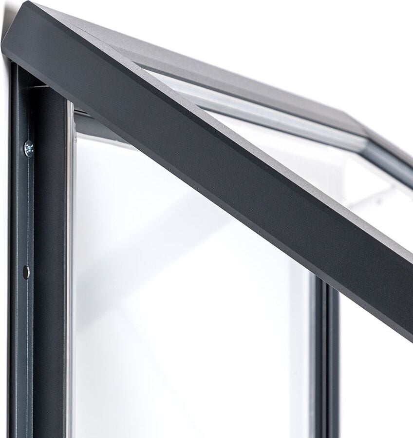 Schaukasten Showdown Displays Outdoor Slim SCTE12, Aluminium, abschließbarer Schaukasten,
Outdoor, Slim, 12 x A4, Anthrazit