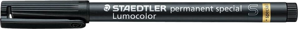 Folienschreiber Staedtler Lumocolor permanent special 319S-9, ca. 0,4mm, wasserfest, schwarz