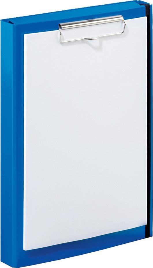 Klemmbretter Pagna Duobox 24011, A4, Innentasche, mit Klemme am Vorderdeckel,
Pappe laminiert, blau