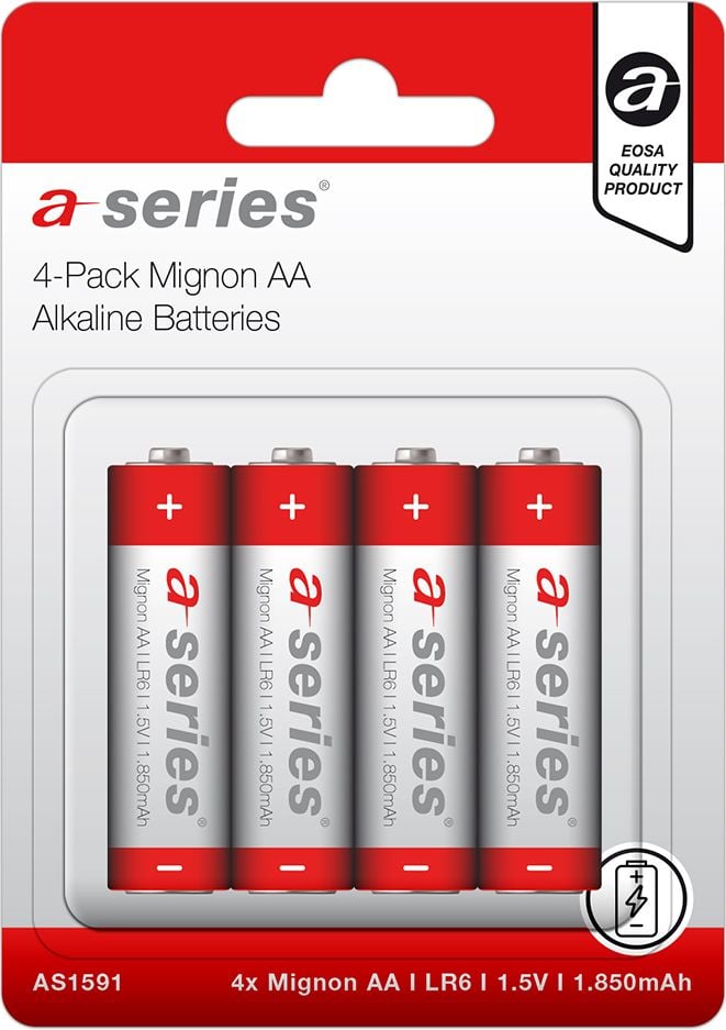 Batterien a-series Premium Mignon (AA) AS1591, 1,5 V, Pack 4 Stück