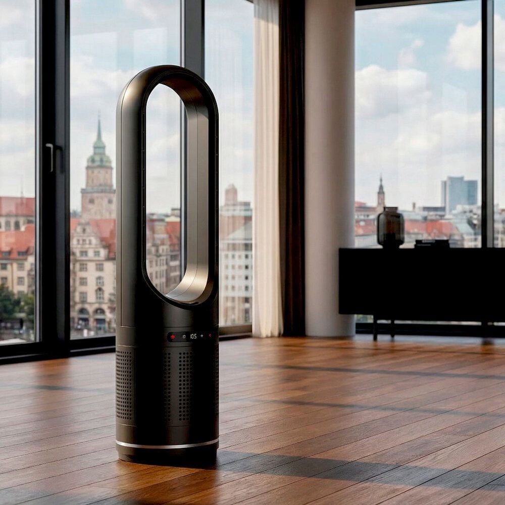 Turmventilator Hansa AM-046, 82cm, oszillierend, mit Fernbedienung und
Timer, anthrazit, anthrazit