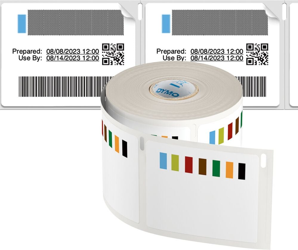 Rollen-Etiketten Dymo Warenrotations-Etiketten 2187329, 54x70mm, farbig, ablösbar, Rolle/400 Etiketten