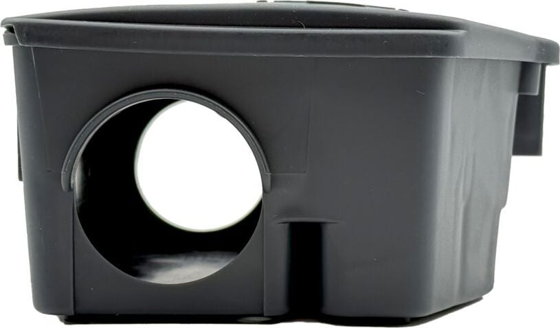 Rattenfalle Gardigo Köderbox, für Mäuse und Ratten, abschließbar, Lockstoff, Kunststoff, schwarz
