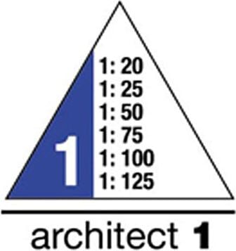 Dreikantmaßstäbe Rotring S0220481, Reduktionsmaßstab, Teilung: Architekt, 30cm