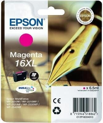 Epson Tintenpatrone T1633 16XL, magenta, 6,5ml