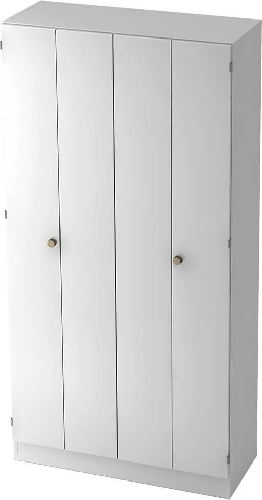 Aktenschrank Hammerbacher Solid 6900, 100x200,4x42cm (BxHxT), 2
Falttüren, Griffknauf, weiß
