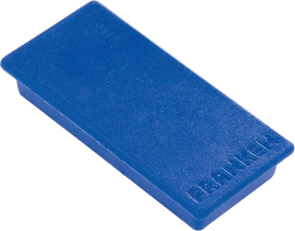 Magnete Franken HM2350, 23 x 50mm, 8mm hoch, 1kg Tragfähigkeit, Pack
10 Stück, blau