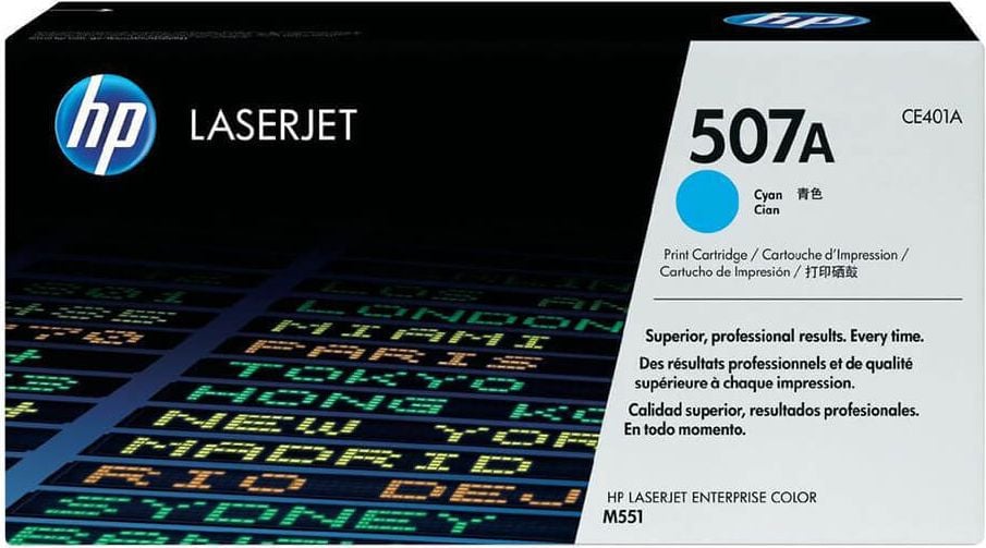 HP Lasertoner CE401A Nr. 507A, cyan, 6.000 Seiten