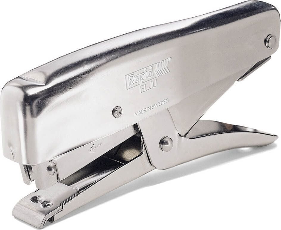Heftzange Rapid Elju Classic V2A 31061107, bis 35 Blatt, Einlegetiefe: 45mm, für Elju 5
und 7 Klammern, chrom, silber