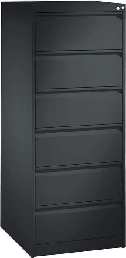 Karteischrank CP C 2000 Acurado 12736-322, 55,3x135,7x59cm (BxHxT), 6 Schübe, 2-bahnig,
für DIN A5 quer, Griffleiste, anthrazit