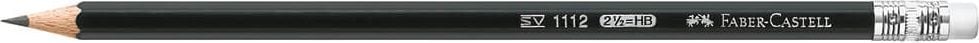 Bleistifte Faber-Castell 1111, HB, lackiert, 6-eckig, Radiergummi, Pack 12
Stück, HB