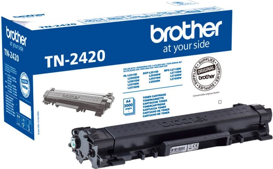 Brother Lasertoner TN-2420, schwarz, 3.000 Seiten