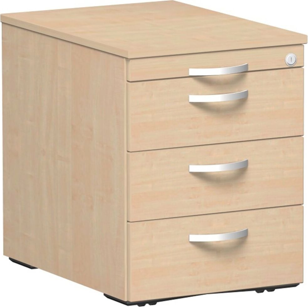 Rollcontainer Geramöbel Venedig S-530151, 43,8x60x56,6cm (BxTxH), 3
Schübe, Bogengriff, ahorn