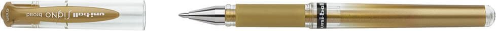Gelschreiber Faber-Castell uni-ball Signo Broad 1468 UM-153, 0,6mm, Kappe mit Clip, gold