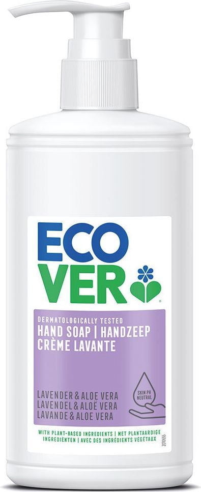 Flüssigseife Ecover Lavendel & Aloe Vera 4005984, 250ml, biologisch abbaubare Inhaltsstoffe