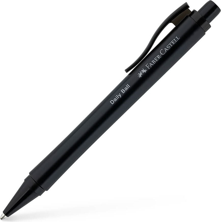 Kugelschreiber Faber-Castell Daily Ball XB 1406, Mehrweg, Druckmechanik, Griffzone rund,
Schreibfarbe blau, schwarz
