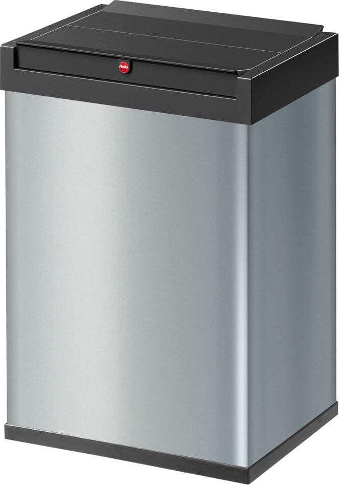 Abfallsammler Hailo Big-Box Swing L 8401, 35 Liter, Stahlblech, silber