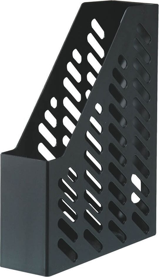 Stehsammler HAN Klassik 1601, A4 hoch, 76mm Rückenbreite, Polystyrol (PS),
Gitter, Griffloch, schwarz