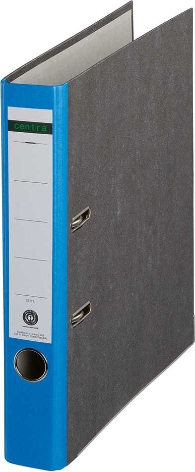 Ordner A4 Standard, 52mm, farbiger Rücken, Wolkenmarmor, A4, 5,2cm Rücken, farbiger Rücken, Blauer Engel, blau