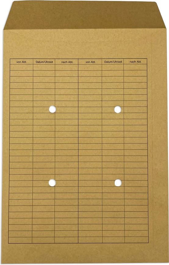 Hauspostversandtaschen C4, 229x324mm, braun 110 g/m², ungummiert, Pack
50 Stück