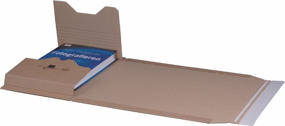 Universalverpackungen Smartbox Pro 211101525, A4, Innenmaße: 304x215x77mm (LxBxH), variable Höhe, Aufreißfaden, braun, Pack 25 Stück