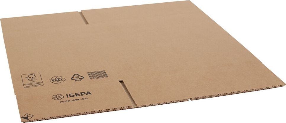 Versandkarton FEFCO 0201 KWP1-008, 294x194x288mm (LxBxH), braun, ein
Höhenriller, Pack 25 Stück