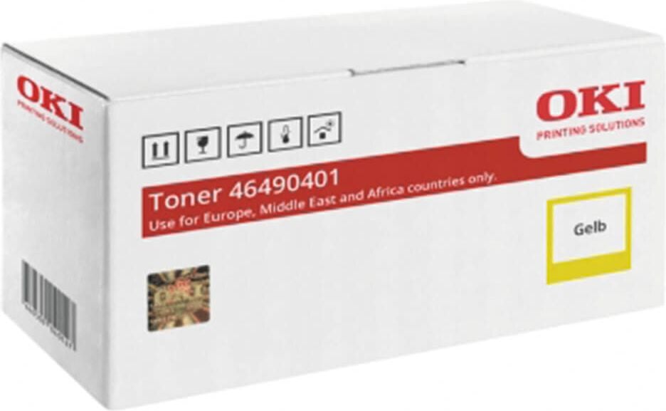 OKI Lasertoner 46490401, yellow, 1.500 Seiten