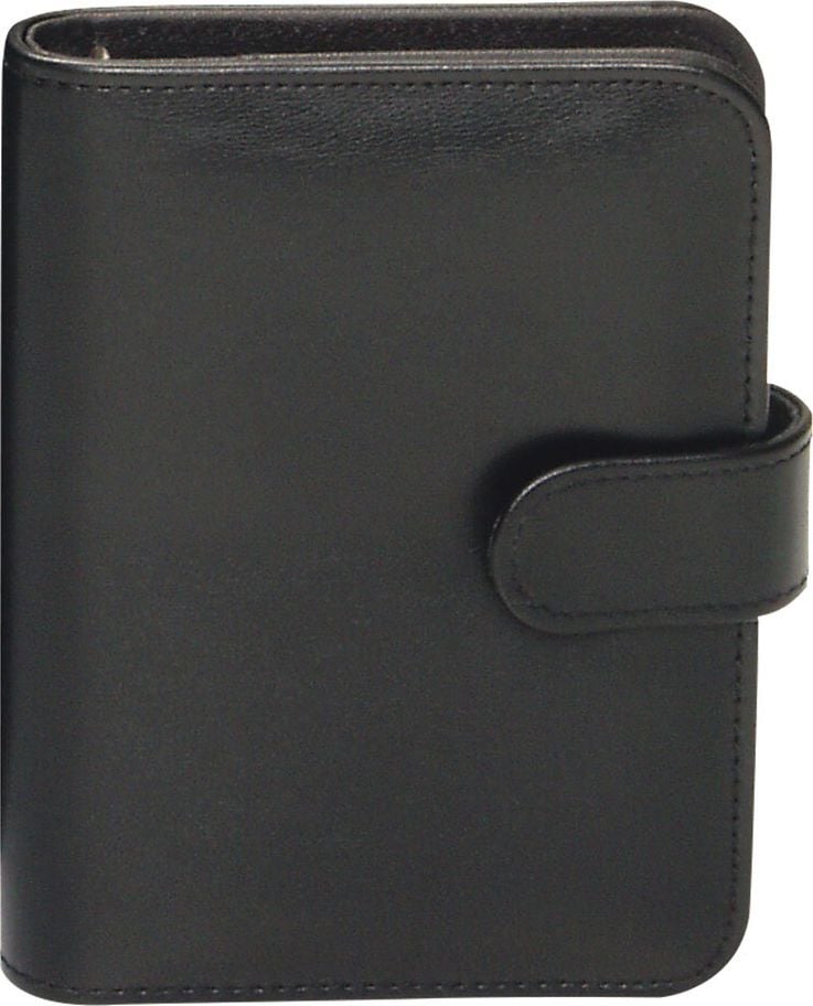 Terminplaner bind Systemplaner Standard A7 17501-1, Kunstleder, Druckknopf, schwarz