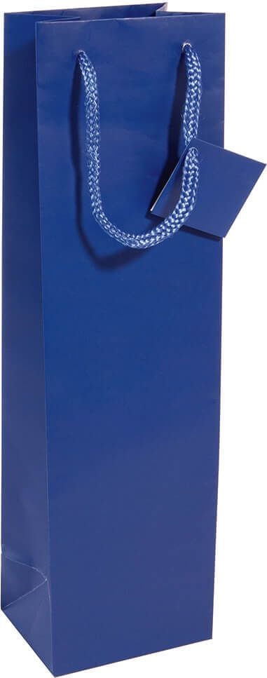 Geschenktaschen Sigel Bottle GT505, 10 x 35 x 8 cm, Papier, ultramarinblau, Pack
5 Stück