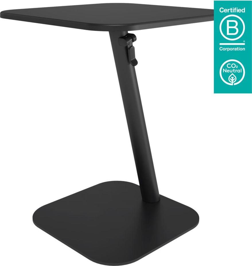 Schreibtisch Dataflex Laptoptisch Bento, 48x48cm (BxT), höhenverstellbar, 55-75,5 cm
Höhe, 15kg Tragkraft, schwarz