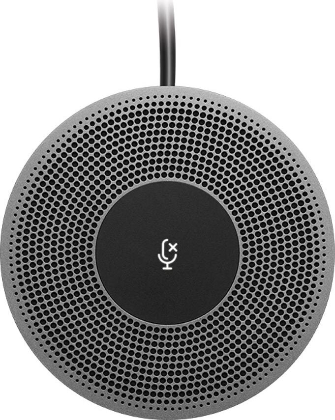 Mikrofon Logitech Zusatzmikrofon 989-000405, für Logitech MeetUp Videokonferenzsysteme,
Bluetooth-Pairing, Geräuschunterdrückung,
schwarz