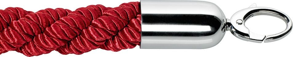 Seilständer-Nylonkordel Alco 8043, Chrom/Nylon, farbige Kordel (150cm), rot