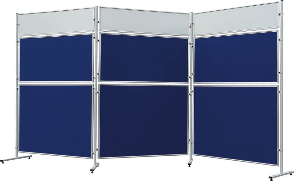 Stellwand Franken ECO EL-UTF60, 60x120cm, Filztafel, grau
