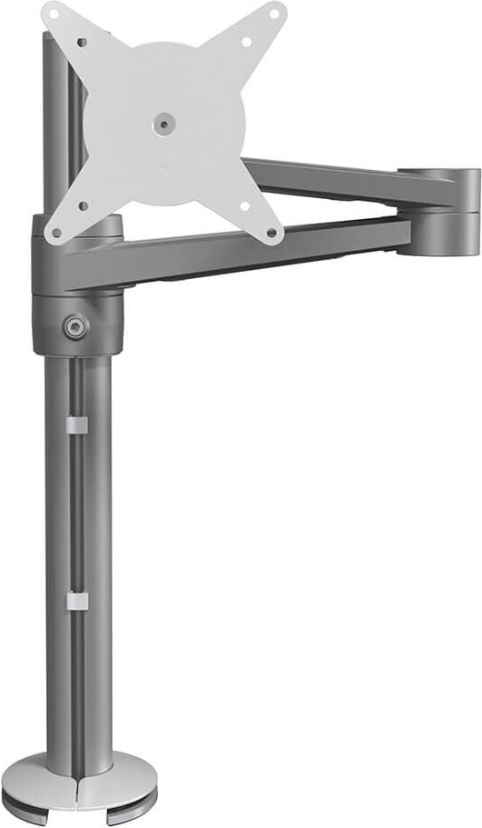 Monitorhalter Dataflex Viewlite Monitorarm 12, 1 Arm, Tragfähigkeit bis zu 8 kg,
höhenverstellbar, Klemmhalterung und
Kabellochhalterung, silber