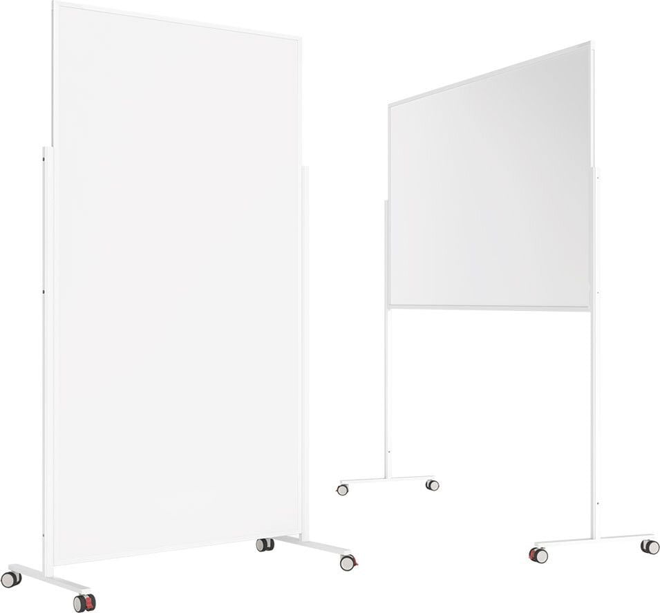 Whiteboard Magnetoplan Design Vario 1181100, 180x100cm, lackiert, trocken abwischbar,
Aluminiumrahmen (weiß), Stativtafel