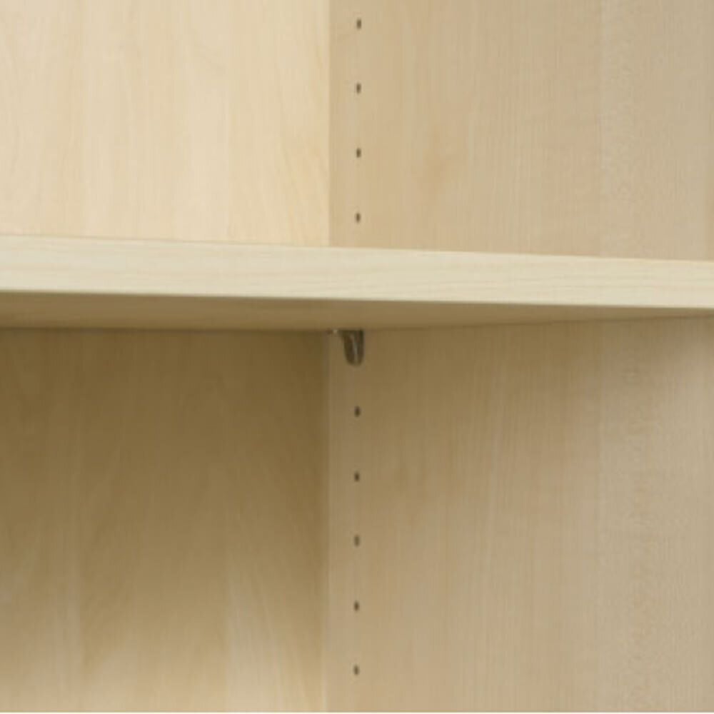 Aktenschrank Geramöbel Flex S-386821, 80x216x42cm (BxHxT), 2 Flügeltüren, 5
Fachböden, 6 Ordnerhöhen, Bogengriff, ahorn