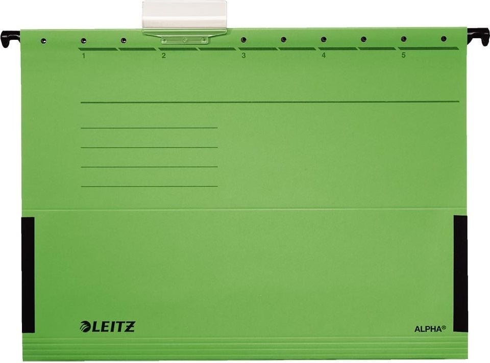 Hängetaschen Leitz 1986, Frösche, Pendareckarton 275 g/m², grün