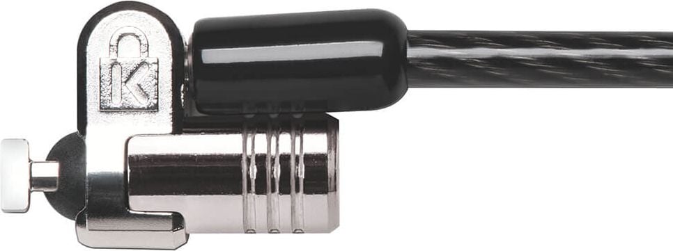 Notebookschloss Kensington MicroSaver 2.0 65020, Zylinderschloss, schwenk- und drehbares
Karbonstahlkabel 180cm, 5,3mm dick