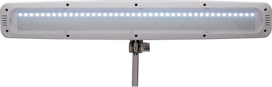 LED-Schreibtischleuchte MAULwork 8205202, 21 W, 84 LED (tageslichtweiß), 2248lm,
stufenlos dimmbar, Klemmfuß, weiß, weiß