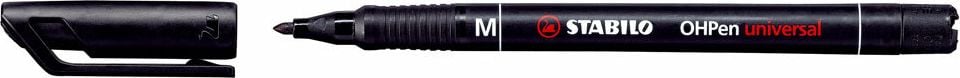 Folienschreiber STABILO OHPen universal 843M, ca. 1mm, wasserfest, schwarz
