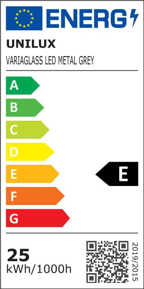 LED-Stehleuchte Unilux VARIAGLASS 400090473, 30 W LED (warmweiß), 120lm, stufenlos
dimmbar, 180cm hoch, metallgrau