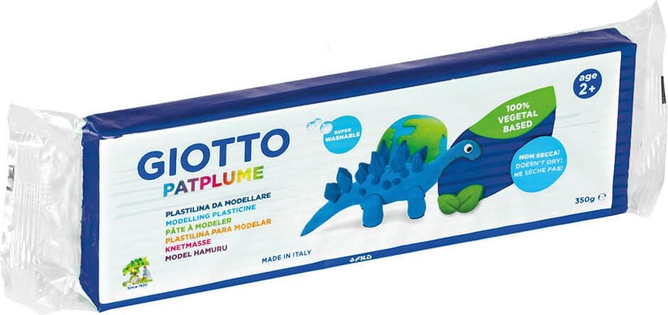 Plastilin-Knete GIOTTO Patplume 5101, Pack 350g, blau