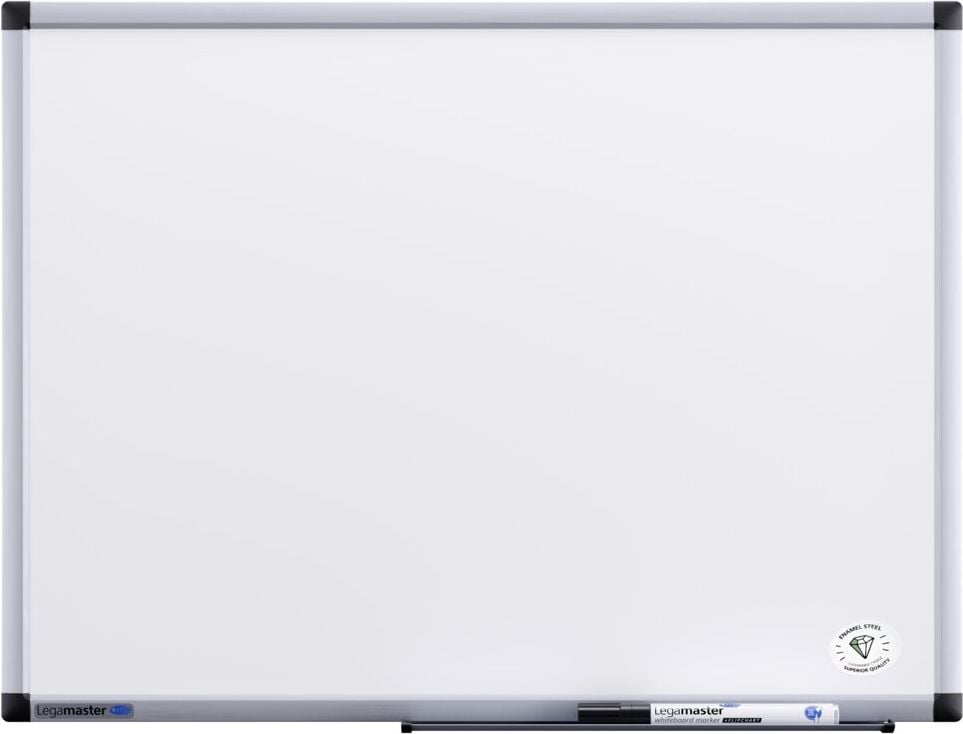 Whiteboard Legamaster UNITE PLUS 7-108235, 45x60cm, emailliert, trocken abwischbar, Aluminiumrahmen, Wandaufhängung, inkl. Zubehör, FSC, EU Ecolabel