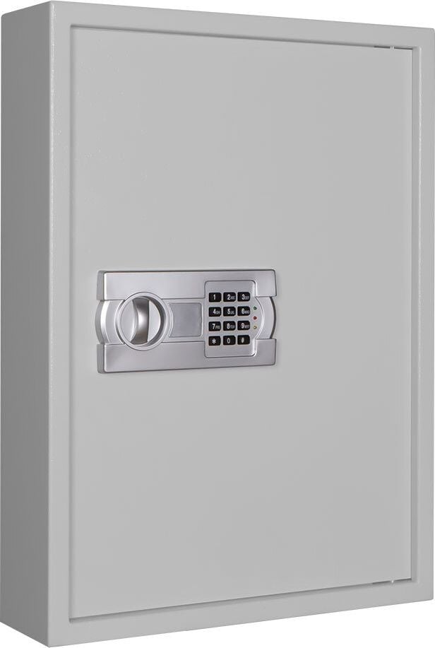 Schlüsselschrank Format SLE 120 001352-00000, für 120 Schlüssel, Elektronikschloss, Stahlblech, hellgrau, hellgrau