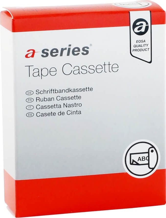 Schriftbänder a-series AS1403 für Brother TZe-231, schwarz auf weiß, 12mm/8m
