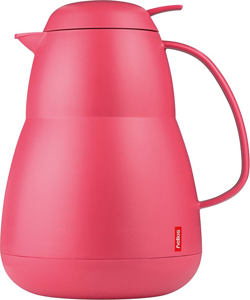 Isolierkannen Helios Zeo 7414, Inhalt: 1 Liter, Kunststoff, Drucktastenverschluss, pink
