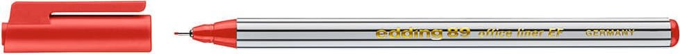 Fineliner Edding 89 office fineliner EF, ca. 0,3mm, Kunststoffspitze, rot